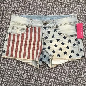 RARE SEXY AMERICAN FLAG SHORTS